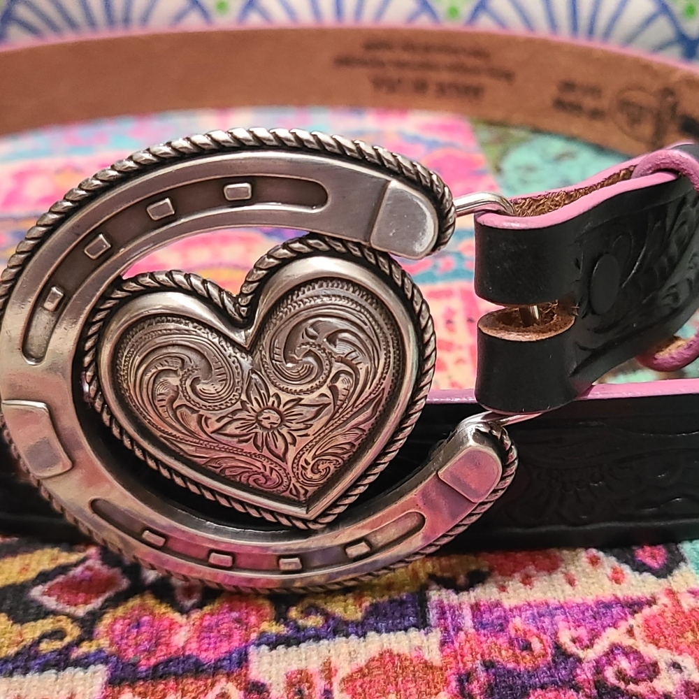 Justin Boots Top Grain Leather Belt